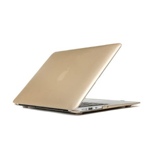  MacBook Air 13.3 inch - Laptoptas - Metallic Hard Cover - Goud