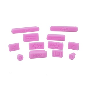 Anti-dust plugs voor MacBook Air 11.6 inch/MacBook Air 13.3/MacBook Retina 13.3/MacBook Retina 15.4 - Roze