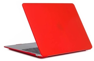 Macbook Case Laptop Cover voor New MacBook Air 2018 13 inch (A1932) - Matte Rood