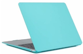 Macbook Case Laptop Cover voor New Macbook Air 2018 13 inch (A1932) - Matte Turquoise