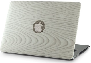 Macbook Case Laptop Cover voor New MacBook Air 2018 13 inch (A1932) - Eikenhout Wit