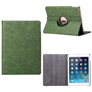 Tablet hoes voor Apple iPad Mini 4 - Schubben Print - Donker Groen
