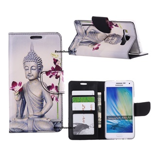 Hoesje voor Samsung Galaxy A3 2015 A300 - Book Case Boeddha
