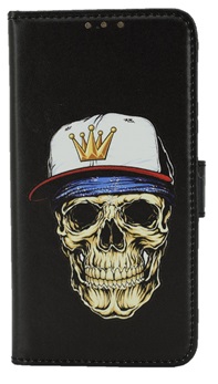 Hoesje voor Samsung Galaxy S6 - Book Case - Doodshoofd