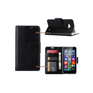 Hoesje voor Microsoft Lumia 930 Boek Hoesje Book Case Zwart