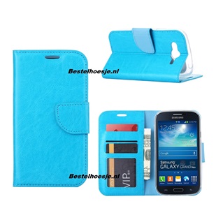 Hoesje voor Samsung Galaxy Grand Neo i9060 - Book Case Turquoise