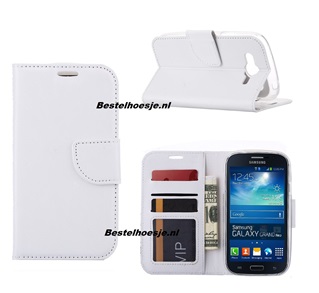 Hoesje voor Samsung Galaxy Grand Neo i9060 - Book Case Wit