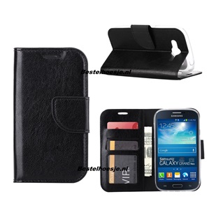 Hoesje voor Samsung Galaxy Grand Neo i9060 - Book Case Zwart