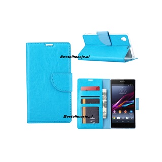 Hoesje voor Sony Xperia Z1 - Book Case Turquoise