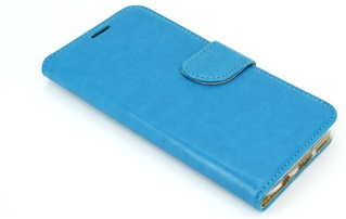 Hoesje voor Wiko Sunny - Book Case - Turquoise - geschikt voor 3 pasjes