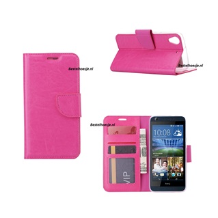 Hoesje voor HTC Desire 626 Boek Hoesje Book Case Pink