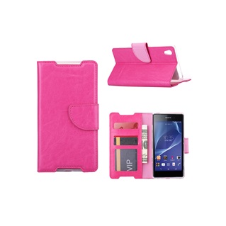 Hoesje voor Sony Xperia Z3 Compact - Book Case Pink