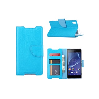 Hoesje voor Sony Xperia Z2 - Book Case Turquoise