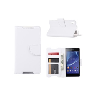 Hoesje voor Sony Xperia Z3 - Book Case Wit