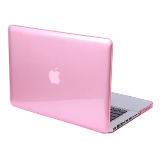  MacBook Pro 13.3 inch (zonder retina) - Laptoptas - Clear Hardcover - Pink - Roze