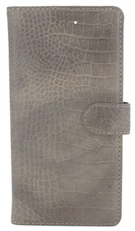 Premium Hoesje voor Samsung Galaxy S9 - Book Case - Croco Print - Taupe