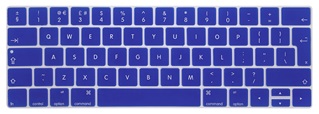 Toetsenbord Cover voor New Macbook met Touch Bar 13/15 inch - Siliconen - Donker Blauw