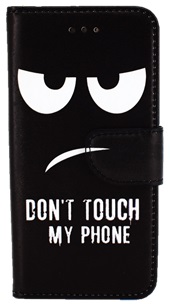 Hoesje voor Samsung Galaxy S5 - Book Case - Don't Touch My Phone