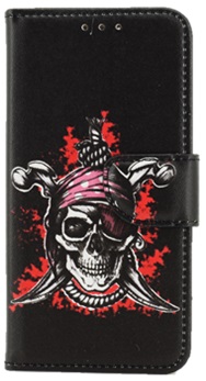 Hoesje voor Samsung Galaxy S5 - Book Case - Doodshoofd Piraat