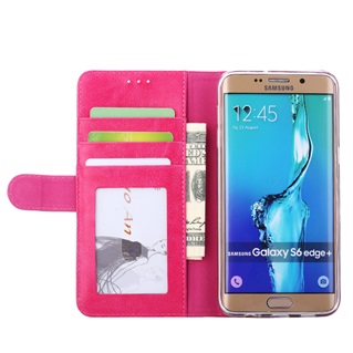 Premium Leer  Hoesje Book - Wallet Case Boek Hoesje voor Samsung Galaxy S7 Edge G935 Pink