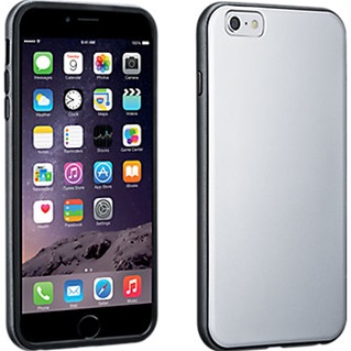 Hoesje voor Apple iPhone 6/6S - Effen Kleur - Zilver
