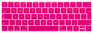 Toetsenbord Cover voor New Macbook met Touch Bar 13/15 inch - Siliconen - Neon Pink