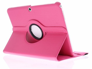 Tablethoes voor Samsung Galaxy Tab  4 10 inch T530 - 360° draaibaar - Hot Pink