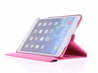 Tablethoes Apple iPad Pro 12,9 inch -  360° draaibaar - Hot Pink
