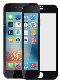 2x stuks Xssive Glasfolie voor Apple iPhone 7 Plus - Tempered Glass - Zwart