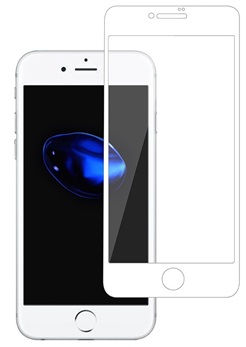 2x stuks Xssive Glasfolie voor Apple iPhone 7 Plus - Tempered Glass - Wit