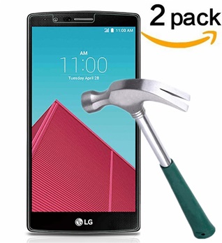 Screenprotector Glas Folie Tempered Glass Duo Pack voor LG G4 2 stuks