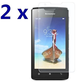 2x stuks Tempered Glass - Glasfolie Lenovo Vibe A 