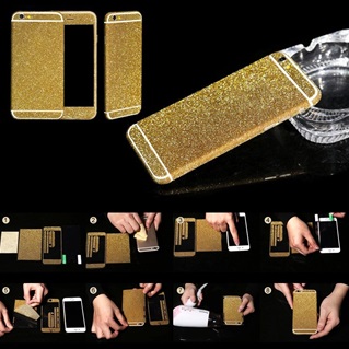 Glitter Sticker iPhone 6/6s - Goud