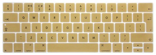 Toetsenbord Cover voor New Macbook met Touch Bar 13/15 inch - Siliconen - Goud