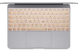 Toetsenbord cover voor MacBook 13/15/17/Air/Pro/Retina - siliconen - goud - NL indeling