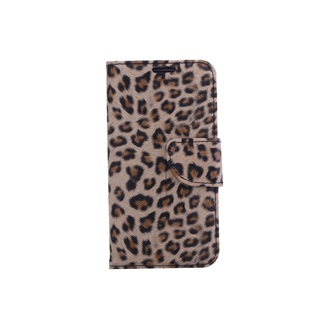 Hoesje voor Samsung Galaxy Note 4 N910 Boek Hoesje Book Case Luipaard Print