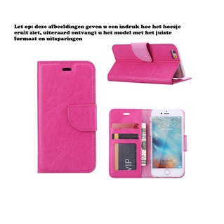 Hoesje voor One Plus 2 One Plus Two Boek Hoesje Book Case Pink