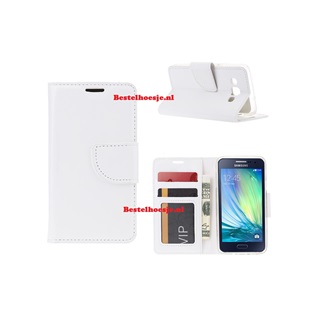 Hoesje voor Samsung Galaxy A3 2015 A300 - Book Case Wit