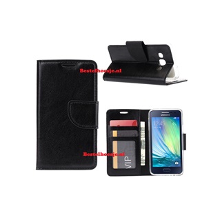 Hoesje voor Samsung Galaxy A3 2015 A300 - Book Case Zwart