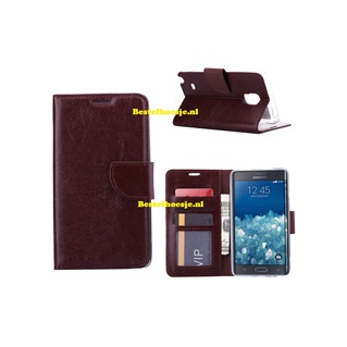 Hoesje voor Samsung Galaxy Note Edge N915 - Book Case Bruin