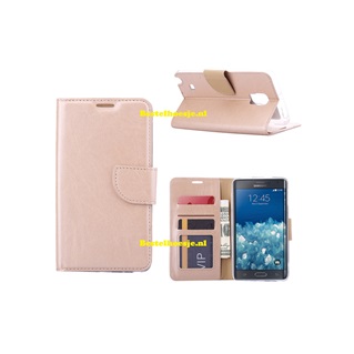 Hoesje voor Samsung Galaxy Note Edge N915 - Book Case Goud