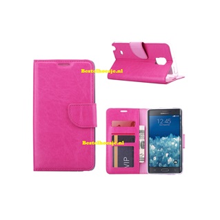 Hoesje voor Samsung Galaxy Note Edge N915 - Book Case Pink