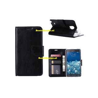 Hoesje voor Samsung Galaxy Note Edge N915 - Book Case Zwart