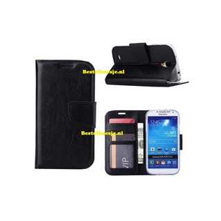 Hoesje voor Samsung Galaxy S4 i9500 i9505 i9515 - Book Case Zwart
