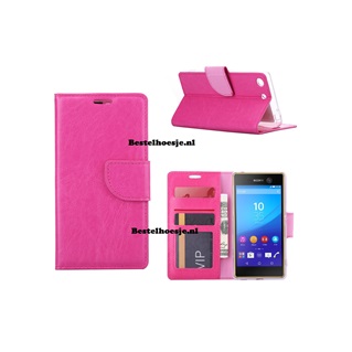 Hoesje voor Sony Xperia M5 - Book Case Pink