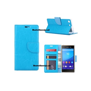 Hoesje voor Sony Xperia M5 - Book Case Turquoise