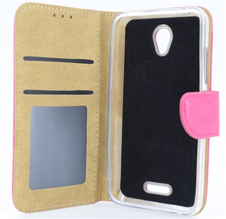 Hoesje voor Wiko U Feel - Book Case - pink