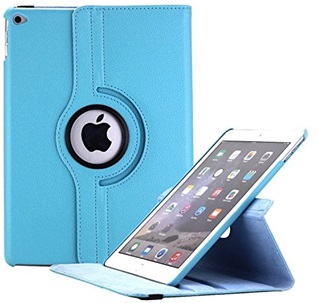 Tablethoes voor Apple iPad Air 2 - 360° draaibaar - Licht Blauw