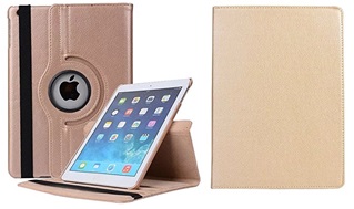 Tablet hoes voor Apple iPad Air 2 - 360° draaibaar - Metallic Goud