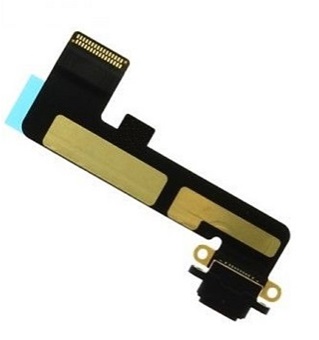 Laad Connector Flex Kabel - Zwart - Geschikt voor iPad Mini